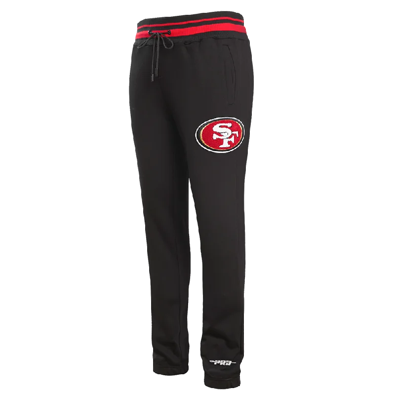 NFL SAN FRANCISCO 49ERS MASHUP MEN'S RIB SWEATPANT (BLACK/RED/BLACK)