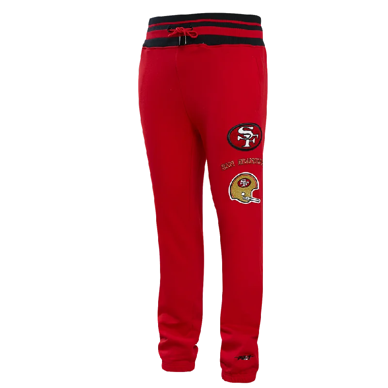 NFL SAN FRANCISCO 49ERS RETRO CLASSIC MEN'S SWEATPANT (RED/BLACK)